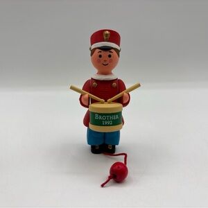 Hallmark Keepsake Ornament Dated 1992 Vintage Brother Handcrafted w/Movement